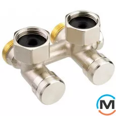 Клапан радиаторный Danfoss RLV-K угловой 1/2x3/4, Диаметр резьбы: 1/2", Исполнение: Угловой, Цвет: Никелированный, фото 