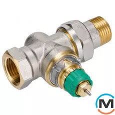 Клапан радиаторный Danfoss RA-DV 10 прямой, Диаметр резьбы: 3/8", Исполнение: Прямой, Цвет: Никелированный, фото 