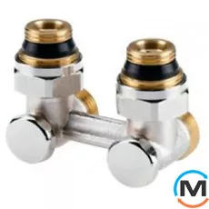 Клапан радиаторный Danfoss RLV-KS угловой 1/2x3/4, Диаметр резьбы: 1/2", Исполнение: Угловой, Цвет: Никелированный, фото 