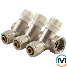 Коллектор вентильный Fado 3/4" x 16x4, Количество выходов: 4, Диаметр вход/выход: 3/4", фото 