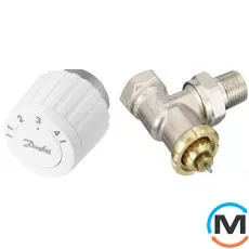 Комплект RTL Danfoss угловой, фото 