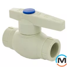 Полипропиленовый кран шаровый для холодной воды Fado 25, Назначение: Для холодной воды, Диаметр (мм): 25, фото 