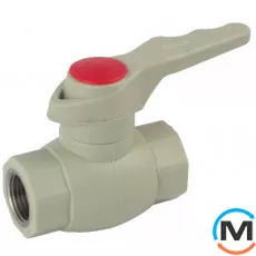 Полипропиленовый кран шаровый с внутренней резьбой Fado 3/4", Тип резьбы: Внутренняя, Диаметр резьбы: 3/4", Диаметр (мм): 20, фото 