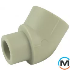 Полипропиленовый уголок внутренний / наружний 45° Fado 20, Вариант: ВН, Диаметр (мм): 20, Угол: 45, Рабочее давление (бар): 10, фото 