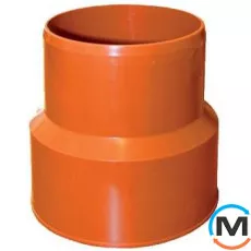 Перехід каналізаційний Magnaplast KG на чавунні труби G 110**, Варіант: На чавун, Вид каналізації: Зовнішня, Тип каналізації: Проста, Діаметр (мм): 100, Матеріал: Полівінілхлорид (ПВХ), фото 