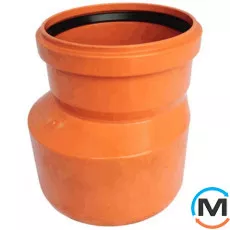 Перехід каналізаційний Magnaplast KG на труби азбестоцементні 110, Варіант: На азбест, Вид каналізації: Зовнішня, Тип каналізації: Проста, Діаметр (мм): 100, Матеріал: Полівінілхлорид (ПВХ), фото 