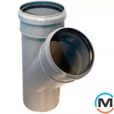 Трійник каналізаційний Magnaplast 50/50/67, Вид каналізації: Внутрішня, Тип каналізації: Проста, Градус (град.): 67, Модифікація: 50/50/67, Діаметр (мм): 50, Матеріал: Поліпропілен PPR, фото 