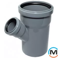 Трійник каналізаційний Magnaplast 50/40/67, Вид каналізації: Внутрішня, Тип каналізації: Проста, Градус (град.): 67, Модифікація: 50/40/67, Діаметр (мм): 50, Матеріал: Поліпропілен PPR, фото 