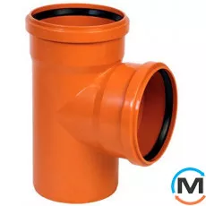 Тройник канализационный Magnaplast KG 87 250/110, Вид канализации: Наружная, Тип канализации: Простая, Градус (град.): 90, Модификация: 250/110/90, Диаметр (мм): 250, Материал: Поливинилхлорид (ПВХ), фото 