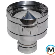 Дефлектор для димоходу Версія-Люкс ф 110 0,6мм з нержавіючої сталі, Діаметр (мм): 110, Матеріал димаря: Нержавіюча сталь, Товщина стінки (мм): 0.6, фото 