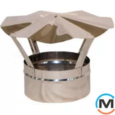 Грибок для димоходу Версія-Люкс ф 110 0,6мм з нержавіючої сталі, Діаметр (мм): 110, Тип димоходу: Одностінний, Матеріал димаря: Нержавіюча сталь, Товщина стінки (мм): 0.6, фото 