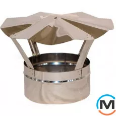 Грибок для димоходу Версія-Люкс ф 200/260 н/н 0,6мм, Діаметр (мм): 200/260, Тип димоходу: Двостінний (Сендвіч), Матеріал димаря: Нержавіюча сталь/Нержавіюча сталь, Товщина стінки (мм): 0.6, фото 