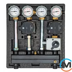 Насосна група Kombimix з Wilo Yonos PARA RS 15/6, 1 змішувальний та 1 прямий контур, фото 