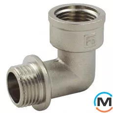 Нікель Fado Куточок 1/2" НВ, Тип різьблення: Внутрішня/Зовнішня, Діаметр різьблення: 1/2", фото 