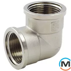 Нікель Fado Куточок 1/2" ВВ, Тип різьблення: Внутрішня, Діаметр різьблення: 1/2", фото 