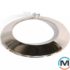 Окапник для димоходу Версія-Люкс ф 100 0,6мм з нержавіючої сталі, Діаметр (мм): 100, Матеріал димаря: Нержавіюча сталь, Товщина стінки (мм): 0.6, фото 