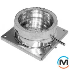 Підставка для димоходу Версія-Люкс підлогова ф 120/180 0,6мм з нержавіючої сталі, Діаметр (мм): 120/180, Тип димоходу: Двостінний (Сендвіч), фото 