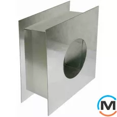 Прохід через перекриття під димар Версія-Люкс ф 120 0,6мм з нержавіючої сталі, Діаметр (мм): 120, фото 