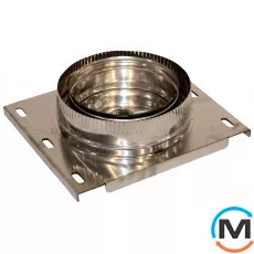 Розвантажувальна платформа Версія-Люкс ф 100 0,6 мм з нержавіючої сталі, Діаметр (мм): 100, Тип димоходу: Одностінний, фото 