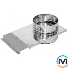 Шибер для димоходу Версія-Люкс ф 300 0,6мм з нержавіючої сталі, Тип димоходу: Одностінний, Діаметр (мм): 300, фото 