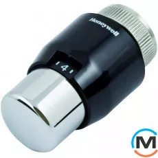 Термостатический элемент Resideo (Honeywell) Т200 Дизайн T4321, Исполнение: Механическая, Цвет: Черный-Хром, Нулевое положение: Нет, Присоединение: М30х1,5, фото 