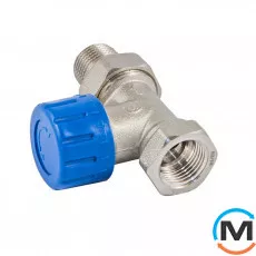 Термостатический клапан Schlosser никелированный прямой DN 15 GZ 1/2xGW1/2, Диаметр резьбы: 1/2", Исполнение: Прямой, Цвет: Никелированный, фото 