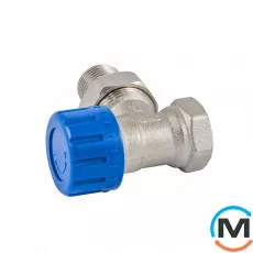 Термостатический клапан Schlosser никелированный угловой DN 15 GZ 1/2xGW1/2, Диаметр резьбы: 1/2", Исполнение: Угловой, Цвет: Никелированный, фото 