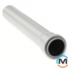 Труба каналізаційна Magnaplast 50/3000, Вид каналізації: Внутрішня, Тип каналізації: Проста, Діаметр (мм): 50, Товщина стінки (мм): 1.8, Довжина (мм): 3000, Матеріал: Поліпропілен PPR, фото 