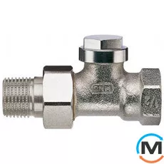 Запорный Балансировочный клапан Verafix V2400D0010, Диаметр резьбы: 3/8", Исполнение: Прямой, Цвет: Никелированный, фото 