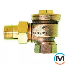 Запорный клапан Veramax V2440E0020, Диаметр резьбы: 3/4", Исполнение: Угловой, Цвет: Никелированный, фото 