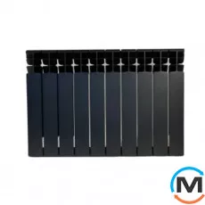 Радіатор біметалічний Mirado 96/500 graphite (10 секцій), фото 
