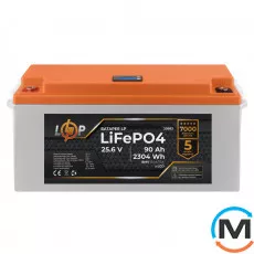Акумулятор LogicPower LiFePO4 для ДБЖ LCD 24V (25,6V) - 90 Ah (2304Wh) (BMS 150A/75А) пластик, фото 