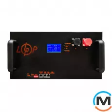 Акумулятор LogicPower LiFePO4 51,2V - 100 Ah (5120Wh) (Smart BMS 200A/100А) з LCD метал Smart RM, фото 