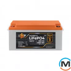 Акумулятор LogicPower LiFePO4 12,8V - 200 Ah (2560Wh) (BMS 150A/75А) пластик для ДБЖ, фото 