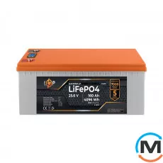 Акумулятор LogicPower LiFePO4 25,6V - 160 Ah (4096Wh) (BMS 150A/75А) пластик LCD, фото 