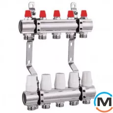 Коллектор распределительный JL 3 вых. 1х3/4", Количество выходов: 3, Тип коллектора: С термоклапанами, фото 
