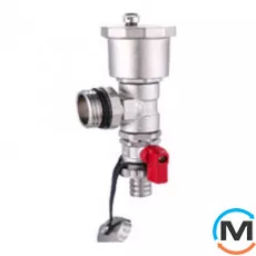 Кінцевий елемент колектора (латунь) зливний у зборі JL 1", фото 