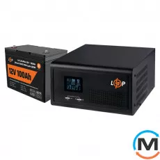 Комплект резервного живлення LogicPower (LogicPower) ДБЖ + літієва (LiFePO4) батарея (UPS 1500VA + АКБ LiFePO4 1280W), фото 