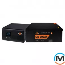 Комплект резервного живлення LogicPower (LogicPower) ДБЖ + літієва (LiFePO4) батарея (UPS 1500VA + АКБ LiFePO4 2560W), фото 