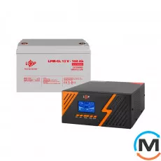 Комплект резервного питания LogicPower ИБП + гелевая батарея (UPS B1500 + АКБ GL 1200Wh), фото 