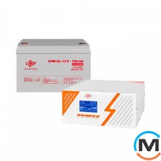 Комплект резервного питания LogicPower ИБП + гелевая батарея (UPS B1500 + АКБ GL 1200Wh), фото 