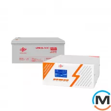 Комплект резервного питания LogicPower ИБП + гелевая батарея (UPS B1500 + АКБ GL 2400Wh), фото 