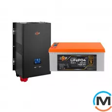 Комплект резервного живлення LogicPower (LogicPower) ДБЖ + літієва (LiFePO4) батарея (UPS W3600+ АКБ LiFePO4 5888W), фото 