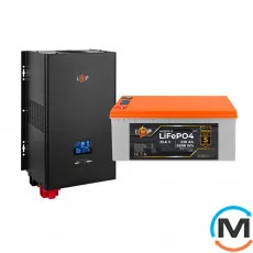 Комплект резервного живлення LogicPower (LogicPower) ДБЖ + літієва (LiFePO4) батарея (UPS W5000+ АКБ LiFePO4 5888W), фото 