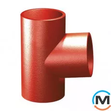 Трійник із чавуну SML 88* DN125x 70мм RSP 1257088, Градус (град.): 88, Діаметр (мм): 125, Модифікація: DN 125x70  , фото 