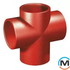 Хрестовина із ливарного чавуну SML 88* DN100x 70x70мм RSP DA1007088, Градус (град.): 88, Виконання: Простая, Діаметр (мм): 100, Модифікація: DN 100x70x70  , фото 