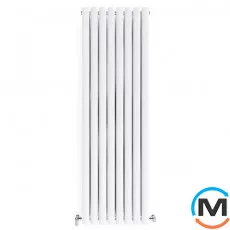 Радіатор дизайнерський Ideale Adele 11 8/1500/472 білий, Колір: Білий, Висота (мм): 1500, Ширина (мм): 472, Кількість рядів: 1, фото 