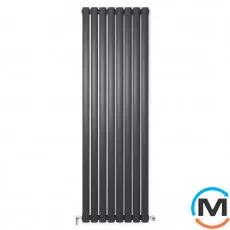 Радіатор дизайнерський Ideale Adele 11 8/1500/472 чорний, Колір: Чорний, Висота (мм): 1500, Ширина (мм): 472, Кількість рядів: 1, фото 