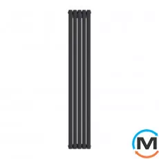 Радіатор дизайнерський Ideale Adele 12 5/1800/295 чорний, Колір: Чорний, Висота (мм): 1800, Ширина (мм): 295, Кількість рядів: 2, фото 