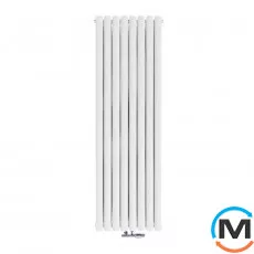 Радіатор дизайнерський Ideale Adele 12 8/1500/472 білий, Колір: Білий, Висота (мм): 1500, Ширина (мм): 472, Кількість рядів: 2, фото 